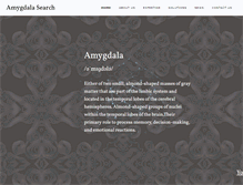 Tablet Screenshot of amygdala-search.com